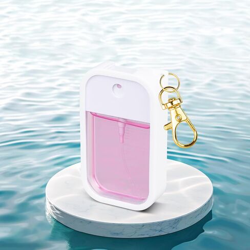 Silicone Case Compatible with Touchland Hand Sanitizer Spray, Protective Case with Keychain for Power Mist and Glow Mist 1 fl oz, Hand Sanitizer Spray Accessory (Colourful 1, 3 Pack) in Kuwait