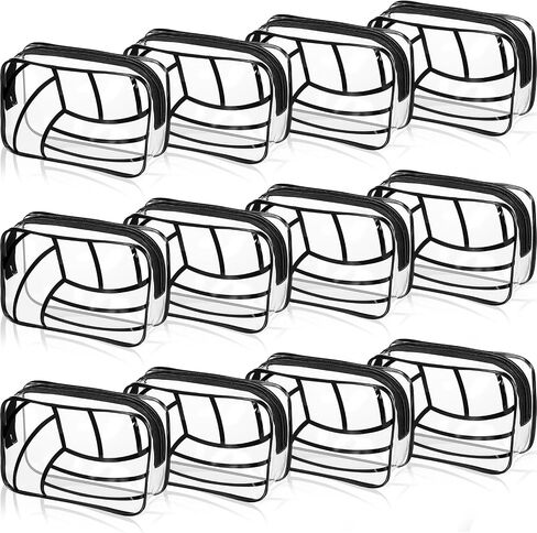 Druginary 12 PCS Softball Team Gifts Cosmetics Goodie Bag PVC Clear Portable Makeup Bags Organizer 7 × 4.3 × 2.4 '' in Kuwait