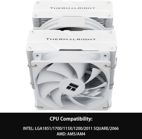 Thermalright Peerless Assassin 140 Black CPU Air Cooler, 6 Heat Pipes, Dual PWM Fans and Double Towers,158mm High CPU Cooling with Top Cover,forAM4/AM5&Intel LGA 1851/1700/1150/1151/1200 in Saudi Arabia