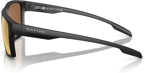 Native Man Sunglasses Matte Smoke Crystal Frame, Blue Lenses, 56MM in Saudi Arabia
