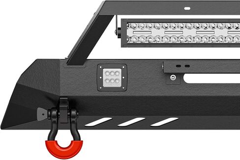 for Tacoma 3rd Gen Stubby Front Bumper and Rear Bumper Compatible with 2016-2023 Toyota Tacoma with Winch Plate, License Plate Bracket, Sensor Holes, LED Lights, Mesh Paintable Armor & D-rings in Saudi Arabia