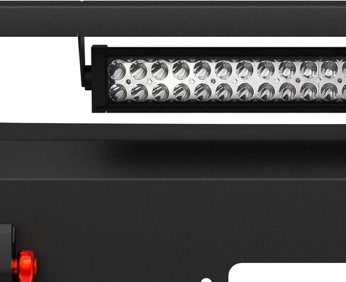 Off-Road Front Bumper Compatible with 2016-2018 Chevy Chevrolet Silverado 1500 Pickup Truck Bumper with Paintable Decor, Winch Plate & D-rings, Black (without Sensor Holes) in Saudi Arabia