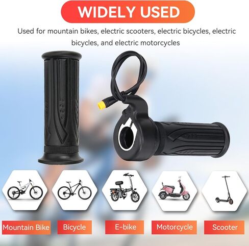 دراجة كهربائية 20X تويست تويستل ، مقبض يمين توينك دراجة نارية كهربائية مسرعات الدراجة الكهربائية للدراجة الكهربائية لـ 12V 24V 36V 48V 52V 60V 72V ، قابس مقاوم للماء in Kuwait