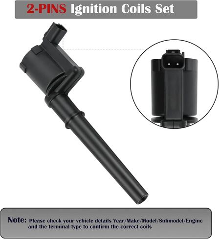Set of 8 Ignition Coil Pack and Spark Plugs fits for 2003 2004 2005 Lincoln Navigator Aviator Continental Blackwood Mark VIII Ford Mustang Mercury Marauder Panoz Esperante Replaces DG543 in Saudi Arabia