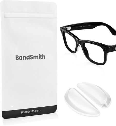متوافقة مع وسادة أنف النظارات Ray-Ban Meta Wayfarer، 8 أزواج من وسادات الأنف البديلة المصنوعة من السيليكون الناعم المضادة للانزلاق in Kuwait