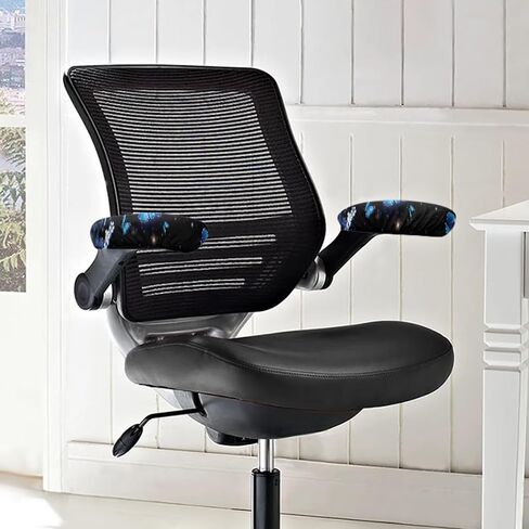 Butterfly Office Chair Armrest Slipcovers Set of 2, Stretchable Purple Armrest Protectors with Elastic Band, Removable Comfortable Office Chair Arms Protector in Saudi Arabia