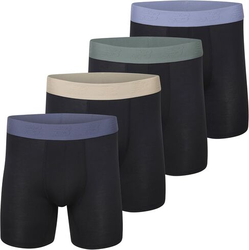 New Balance Men's Ultra Smooth Microfiber Lightweight Breathable Performance Boxer Brief Underwear (4 Pack) in Saudi Arabia