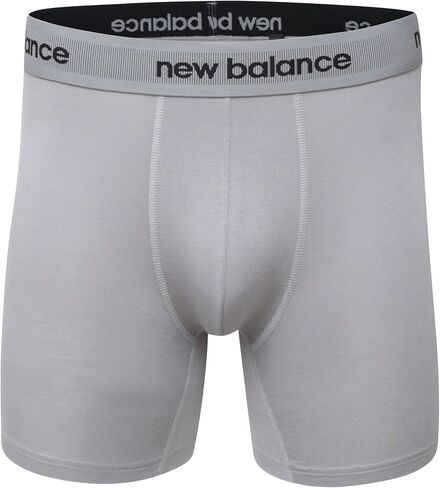 New Balance Men's Ultra Smooth Microfiber Lightweight Breathable Performance Boxer Brief Underwear (4 Pack) in Saudi Arabia