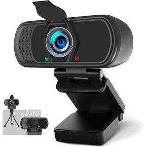 2K Webcam for PC, Plug and Play USB C Webcam with Dual Microphones,Ring Light,Fill RGB Light & Cover,Autofocus,65°FOV,1080P@60FPS, PC Web Camera for Desktop Computer Laptop Mac Zoom Streaming in Kuwait