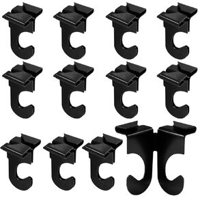 12 قطعة من خطافات السقف المتدلية، مشابك مسار من سبيكة الزنك البيضاء على شكل حرف T، خطافات تعليق السقف المعلقة، خطافات بلاط السقف عالية التحمل لتعليق النباتات، ديكورات المنزل والمكتب والفصول الدراسية in Kuwait