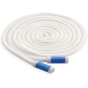 BOROLA 1Pcs 51 Inch Fashionable Durable Cotton Drawstring, Premium Hoodie, Sports Pants, Shorts Universal Drawstring Replacement (Black Rope, Cylinder Metal Head) in Kuwait