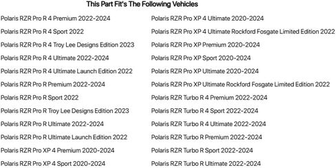 TUSK القابل للإزالة نصف الزجاج الأمامي واضح ل POROLIS RZR PRO XP PREMIUM 2020-2022 in Saudi Arabia