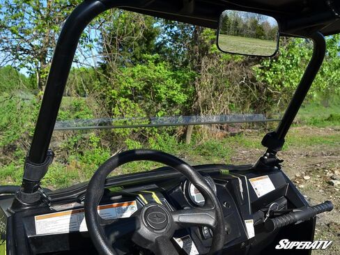 SuperAtv Half RZR Windshield لعام 2008+ Polaris RZR / 800 / S 800/4 800 (انظر التركيب) | 1/4 "سميكة بولي كربونات 250X أقوى من الزجاج | الولايات المتحدة الأمريكية صنعت in Saudi Arabia