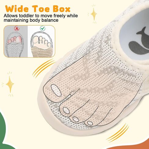 Feetcity Baby Shoes Boys Girls First Walking Shoes Shies Sneakers Lightweight Slip on Shoe in Kuwait
