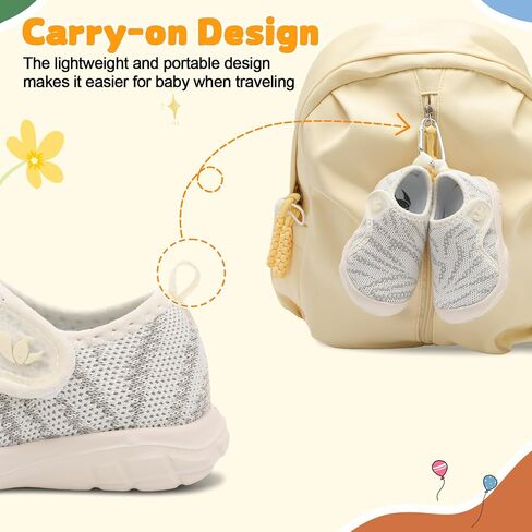 Feetcity Baby Shoes Boys Girls First Walking Shoes Shies Sneakers Lightweight Slip on Shoe in Kuwait