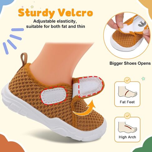 Feetcity Baby Shoes Boys Girls First Walking Shoes Shies Sneakers Lightweight Slip on Shoe in Kuwait