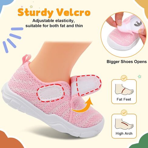 Feetcity Baby Shoes Boys Girls First Walking Shoes Shies Sneakers Lightweight Slip on Shoe in Kuwait