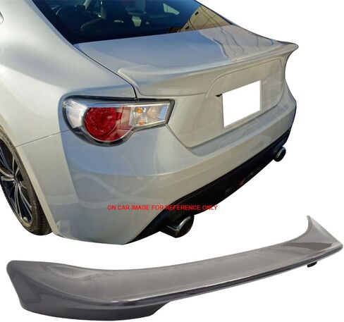 IKON MOTORSPORTS, Pre-Painted Trunk Spoiler Compatible with 2013-2016 Scion FR-S/2013-2020 Subaru BRZ/2017-2020 Toyota 86, ABS Painted Lightning Red Firestorm #C7P Rear Spoiler Available in Saudi Arabia