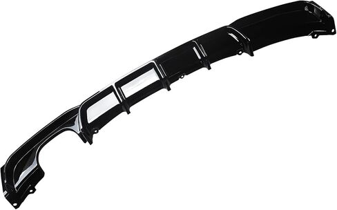 NINTE Rear Diffuser fit for 2012-2018 BMW 3 Series F30 F31 M Sport Bumper Gloss Black Left Single Exhaust Rear Bumper Lip in Kuwait