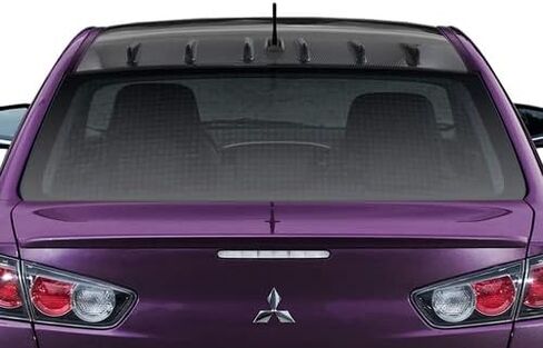 Vortex Shark Fin Rear Roof Spoiler Wing Compatible with 2008-2016 Mitsubishi Lancer EVO X, 2009 2010 2011 2012 2013 2014 2015 (Glossy Black) in Saudi Arabia