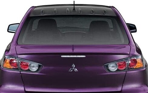 Vortex Shark Fin Rear Roof Spoiler Wing Compatible with 2008-2016 Mitsubishi Lancer EVO X, 2009 2010 2011 2012 2013 2014 2015 (Glossy Black) in Saudi Arabia