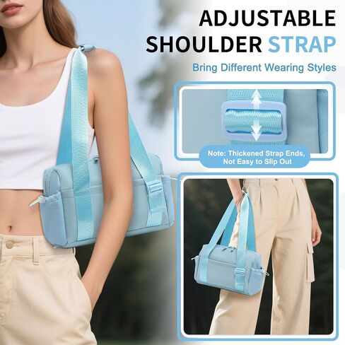 Mini Gym Tote Bag for Women Girls, Cute Fitness Gym Bag W/Wet Compartment Waterproof for Yoga Travel Workout Sport Bag, Black in Saudi Arabia
