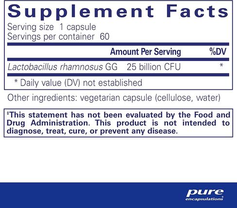 Pure Encapsulations PureGG 25B | Promotes GI and Immune Health Across All Ages | 60 Capsules in Saudi Arabia