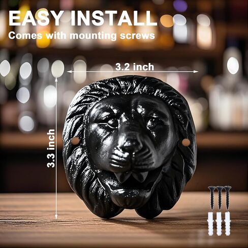 Cast Iron Wall Mounted Bottle Opener, Funny Dog, Black Vintage Rustic Finish in Saudi Arabia