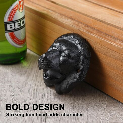 Cast Iron Wall Mounted Bottle Opener, Funny Dog, Black Vintage Rustic Finish in Saudi Arabia