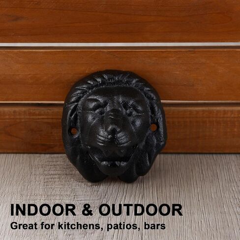 Cast Iron Wall Mounted Bottle Opener, Funny Dog, Black Vintage Rustic Finish in Saudi Arabia
