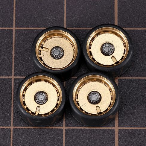 إطارات مطاطية بعجلات معدنية من الفئة S بمقياس 1/64 من Carlomo مع مجموعات تفاصيل المحاور (4 قطع/مجموعة واحدة) أجزاء معدلة للسيارات طراز Diecast 1:64 (S06-D) in Kuwait