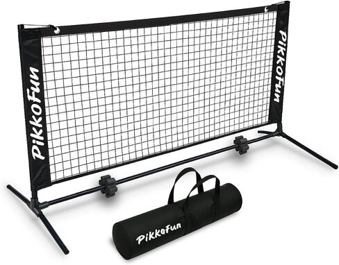 شبكة مدمجة بطول 5 أقدام من Pickleball Dink للتدريب، للاستخدام الداخلي والخارجي، ارتفاع تنظيم 3 أقدام، تجميع سريع، متينة ومقاومة للطقس - أخضر in Saudi Arabia