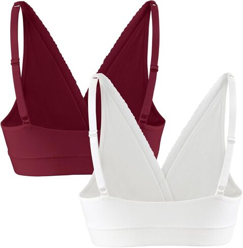 حمالات صدر قطنية من الدانتيل للنساء، حمالات صدر للرضاعة، حمالة صدر لدعم الحمل مع أشرطة قابلة للتعديل in Kuwait