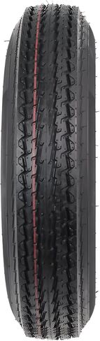 eCustomrim Trailer Tire On White Rim 530-12 5.30-12 5.30 x 12 Load Range C 4 Lug 12 x 4 Wheel - 2 Year Warranty w/Free Roadside in Saudi Arabia