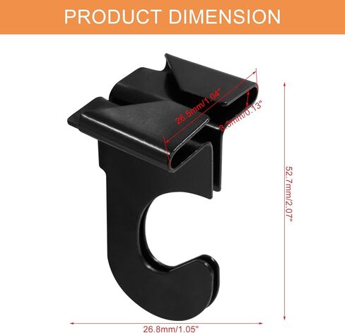 12 قطعة من خطافات السقف المتدلية، مشابك مسار من سبيكة الزنك البيضاء على شكل حرف T، خطافات تعليق السقف المعلقة، خطافات بلاط السقف عالية التحمل لتعليق النباتات، ديكورات المنزل والمكتب والفصول الدراسية in Kuwait