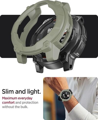 حافظة Miimall متوافقة مع Garmin Instinct 3 Solar 50mm Bumper، مقاومة للخدش، مضادة للصدمات، حافظة حماية بديلة رفيعة للغاية من مادة TPU لـ Instinct 3 Solar، أسود in Kuwait