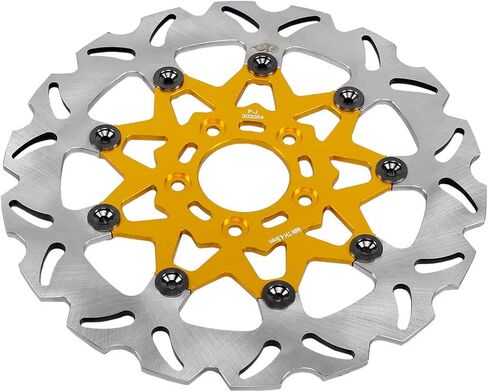 POWER JAMES 11.8" Golden Floating Front Brake Rotor for Harley Softail Dyna XL Touring Motorcycle in Saudi Arabia