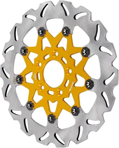 POWER JAMES 11.8" Golden Floating Front Brake Rotor for Harley Softail Dyna XL Touring Motorcycle in Saudi Arabia