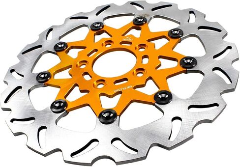 POWER JAMES 11.8" Golden Floating Front Brake Rotor for Harley Softail Dyna XL Touring Motorcycle in Saudi Arabia
