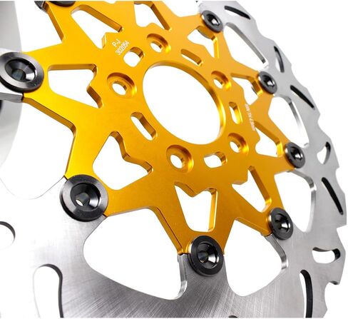 POWER JAMES 11.8" Golden Floating Front Brake Rotor for Harley Softail Dyna XL Touring Motorcycle in Saudi Arabia
