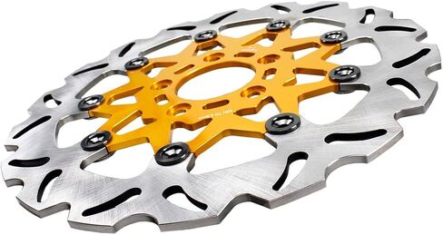 POWER JAMES 11.8" Golden Floating Front Brake Rotor for Harley Softail Dyna XL Touring Motorcycle in Saudi Arabia