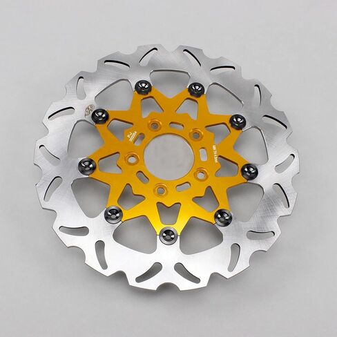 POWER JAMES 11.8" Golden Floating Front Brake Rotor for Harley Softail Dyna XL Touring Motorcycle in Saudi Arabia