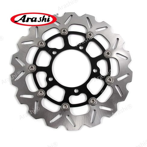 Arashi Brake Disc Rotors Front and Rear for Suzuki GSXR 600 750 2006 2007 K6 K7 / GSXR 1000 2005-2008 K5-K8 Motorcycle Replacement Accessories GSX-R600 GSX-R750 GSX-R 1000 Black 05 06 07 08 in Saudi Arabia