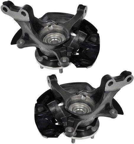 Autoshack Front Steering Knuckle for 2004-2006 Toyota Camry 2.4L FWD | سائق وركاب جانب | 5-lug | عجلة تحمل مجموعة المحامل استبدال KN798400PR in Saudi Arabia