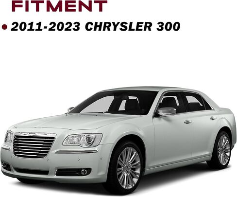 JSBOYAT Fits for Halogen Model 2011-2023 Chrysler 300 Headlight Assembly OE Headlamp w/LED DRL Projector (Black Housing with Amber Reflector) in Saudi Arabia