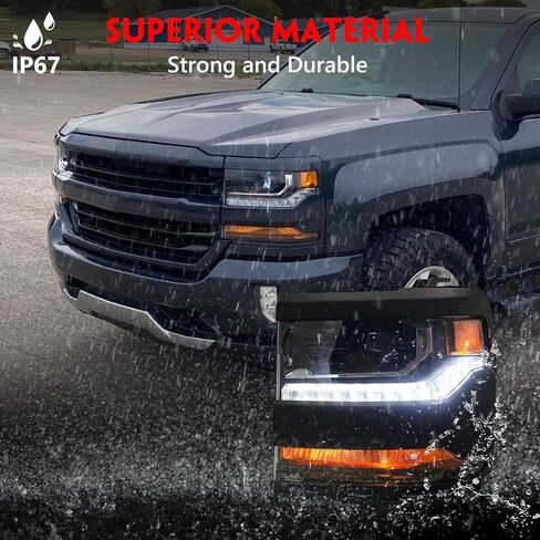 Huray Right Headlight لـ Chevy Silverado 1500 2016-2018 [فقط لنموذج HID] in Kuwait