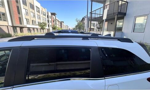 قضبان جانبية رف سقف Kuafu متوافقة مع 2011-2017 Honda Odyssey أمتعة شحن رف الجانبية رف القضبان رف مسحوق مطلي باللون الأسود in Saudi Arabia