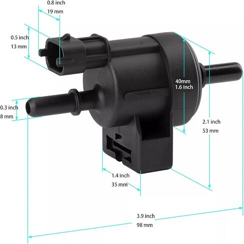 Vapor Canister Purge Valve Evap تنفيس تنفس صمام متوافق مع 2012-2017 Chevy Sonic ، 2012-2015 Chevy Cruze ، 2016 Chevy Cruze Limited-يحل محل 55567453 2142317 214-2317 in Saudi Arabia