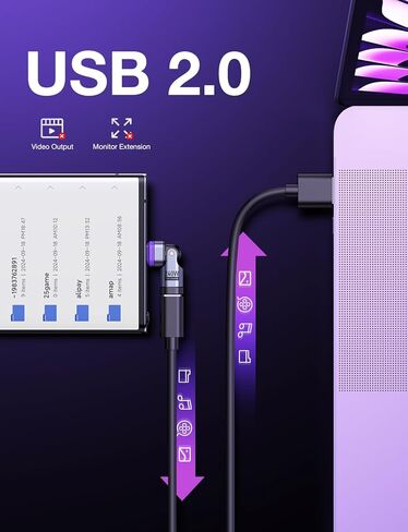 PD 240W 16PIN 180 Degree USB C Magnetic Adapter(2Pack)/USB C 90 Degree Adapter/Right Angle C Adapter/C to C Adapter for 1Phone 16/15 Series, Ma-Book Pro/1Pad Series, Samsung Galaxy White in Kuwait