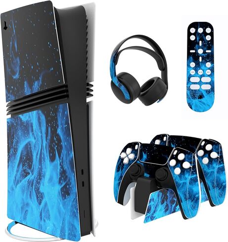 PlayVital Full Set Skin Stickers for ps5 Pro Console Digital & Disc, Vinyl Decal Wrap Accessories for ps5 Controller & Headset & Charging Station & Media Remote, Killing Clown in Kuwait